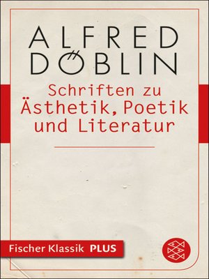 cover image of Schriften zu Ästhetik, Poetik und Literatur